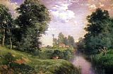 Thomas Moran A Long Island River painting